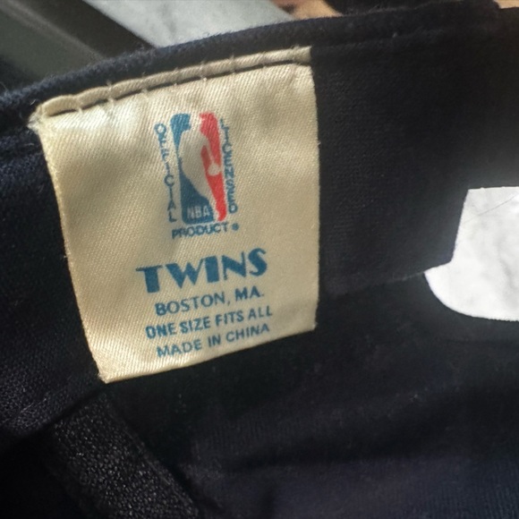 Vintage 1990s Orlando Magic Twins Brand Black Blue SnapBack Hat Cap Trucker NBA - Picture 2 of 3